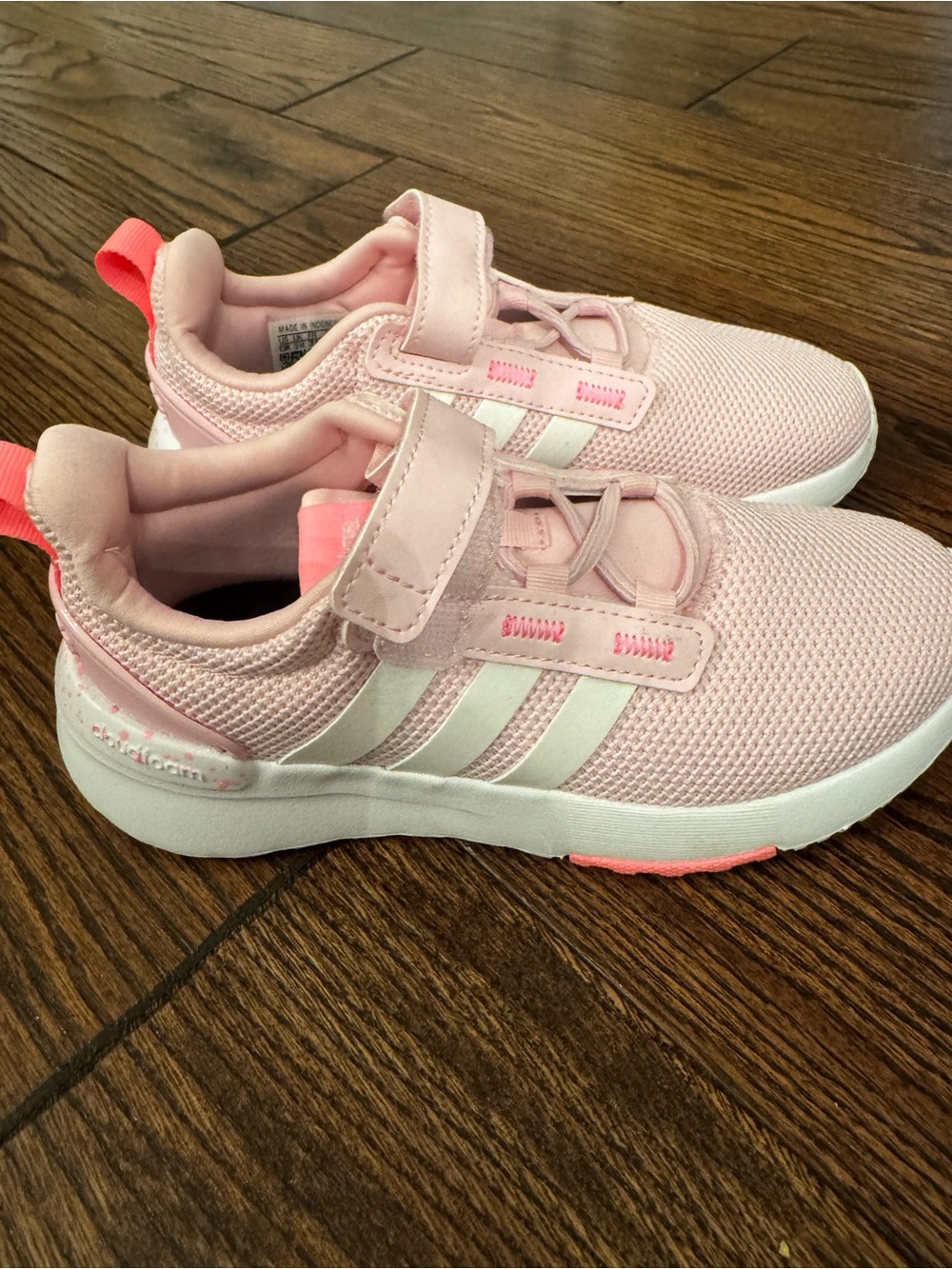 Little girls Adidas running sneakers